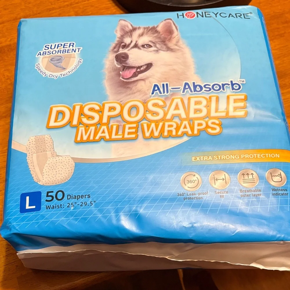 Honeycare Disposable Male Wraps - Large